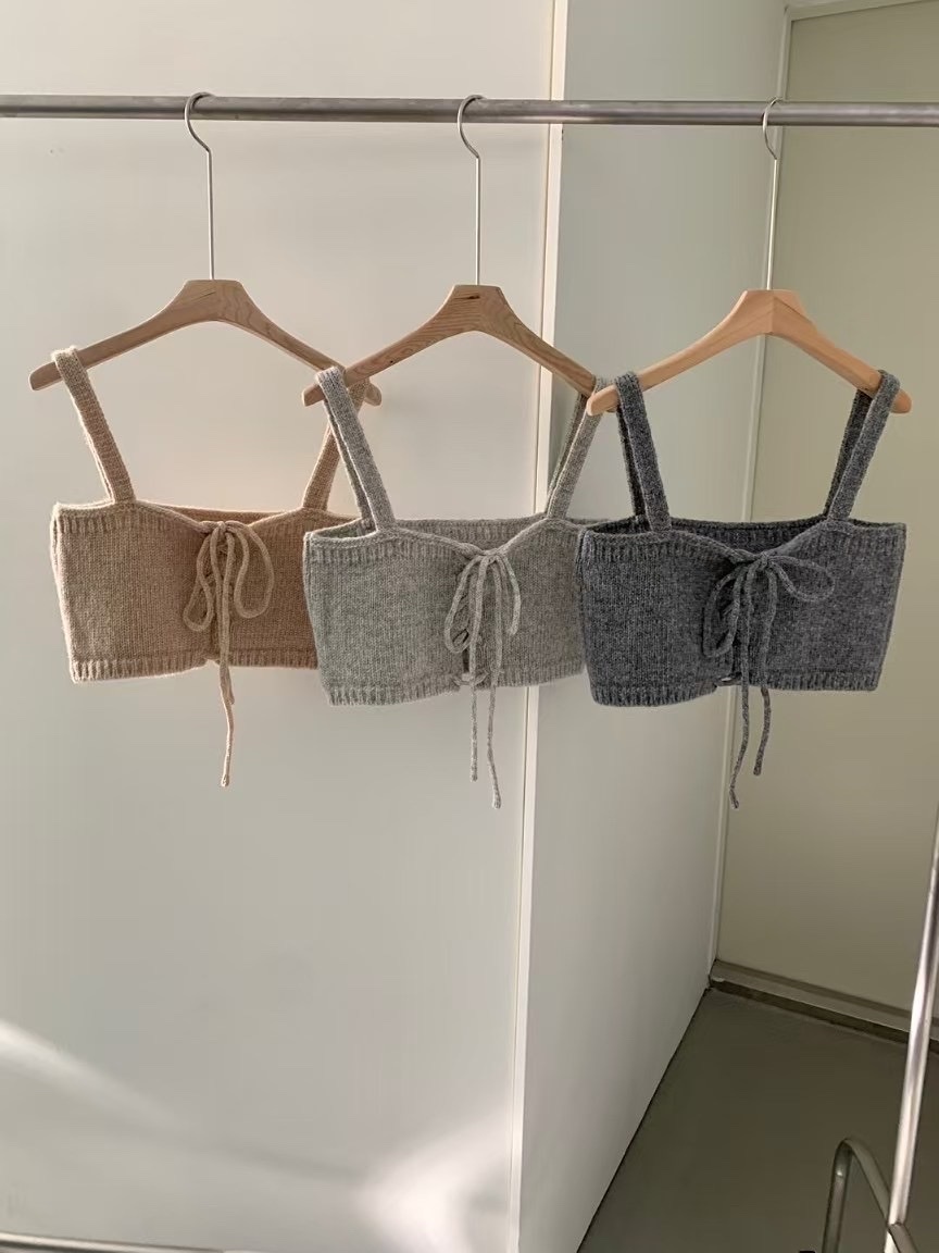 針織外搭短背心 （現貨）