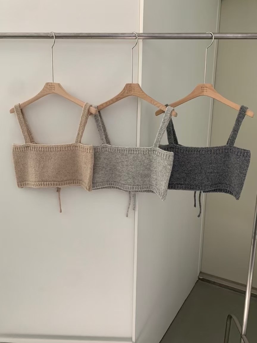 針織外搭短背心 （現貨）