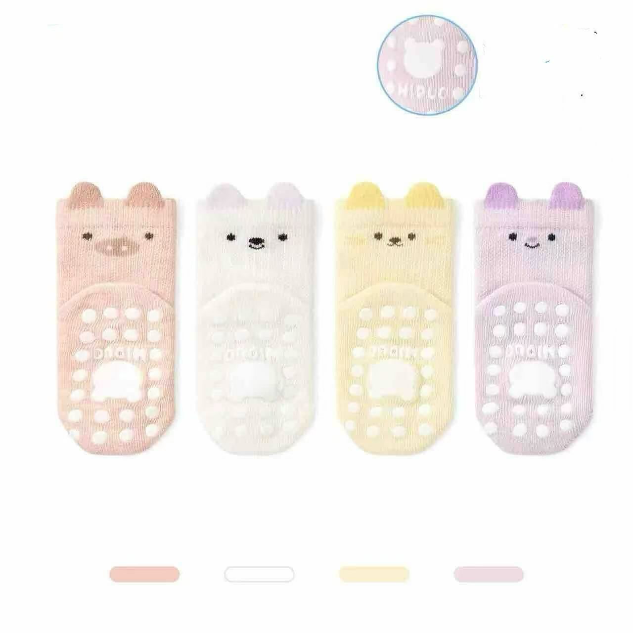 BYB02SS22AC 快樂農場組合防滑襪(4pcs)