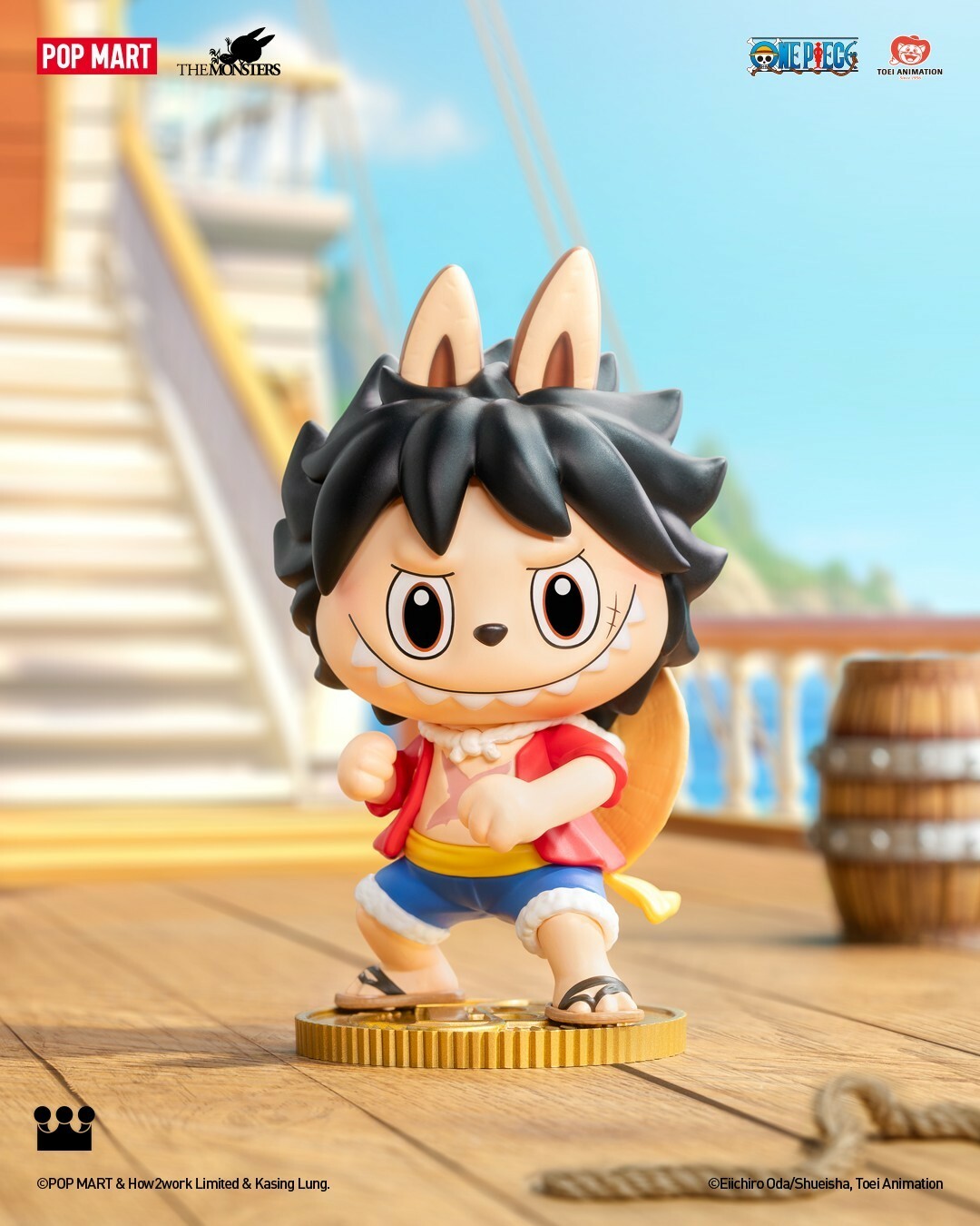 <快速出貨> 泡泡瑪特 The Monsters×航海王 盲盒公仔  Popmart