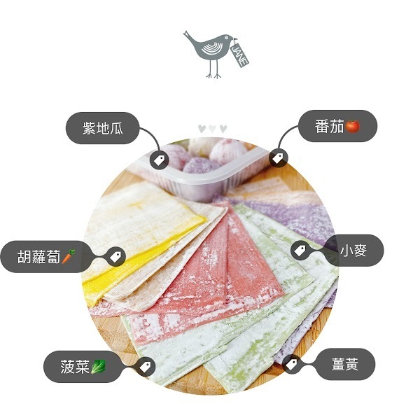 【樂森藥局】(冷凍1500免運中)童心好食館 蔬果彩色餛飩(3歲以上大寶寶)