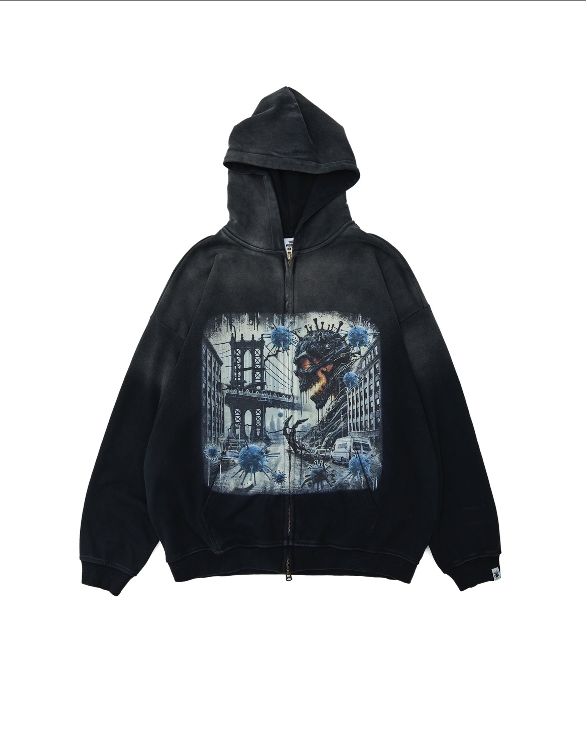 VIRUSWORLD 重災布魯克林重磅拉鍊外套