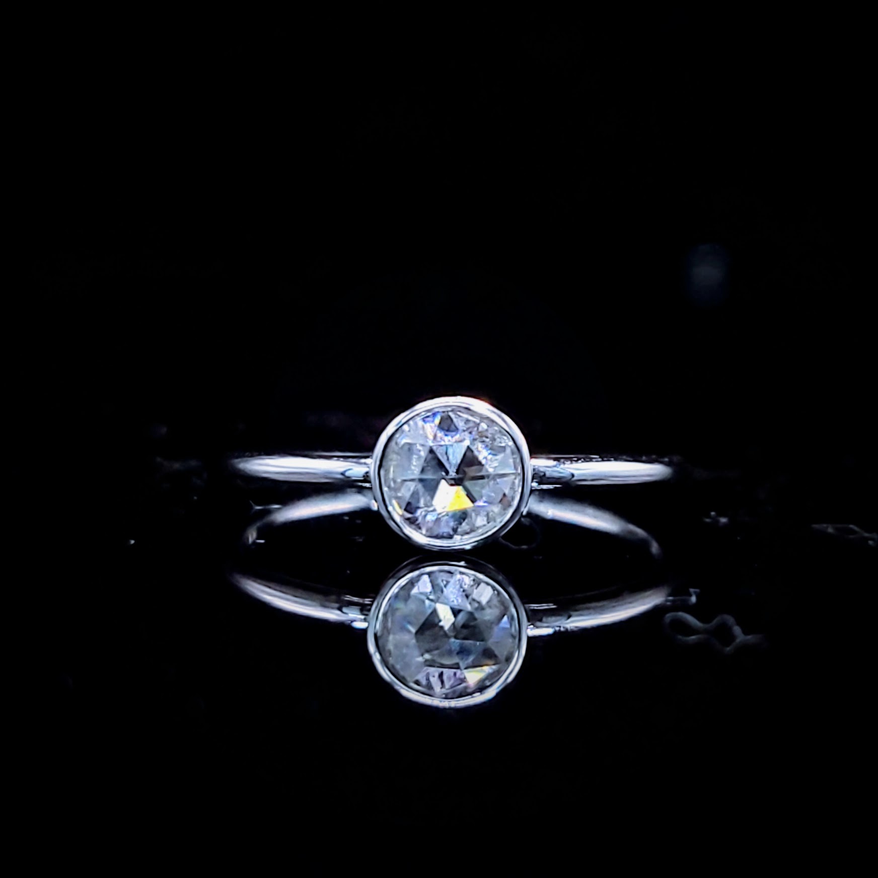 全新18K白金 【單粒31份鑽石】 戒指