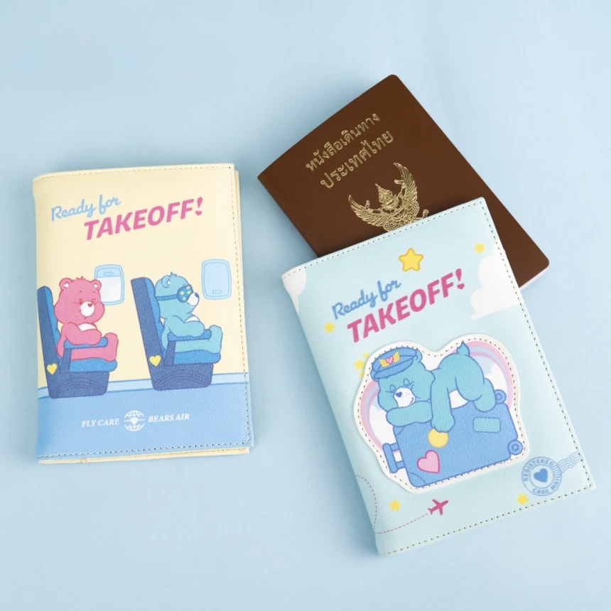 CARE BEARS 彩虹熊 護照套 護照夾 多夾層 皮革