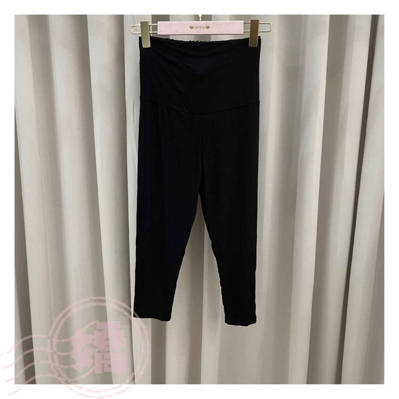 K13007七分內搭褲(黑'深灰'淺灰'藍'白'杏)