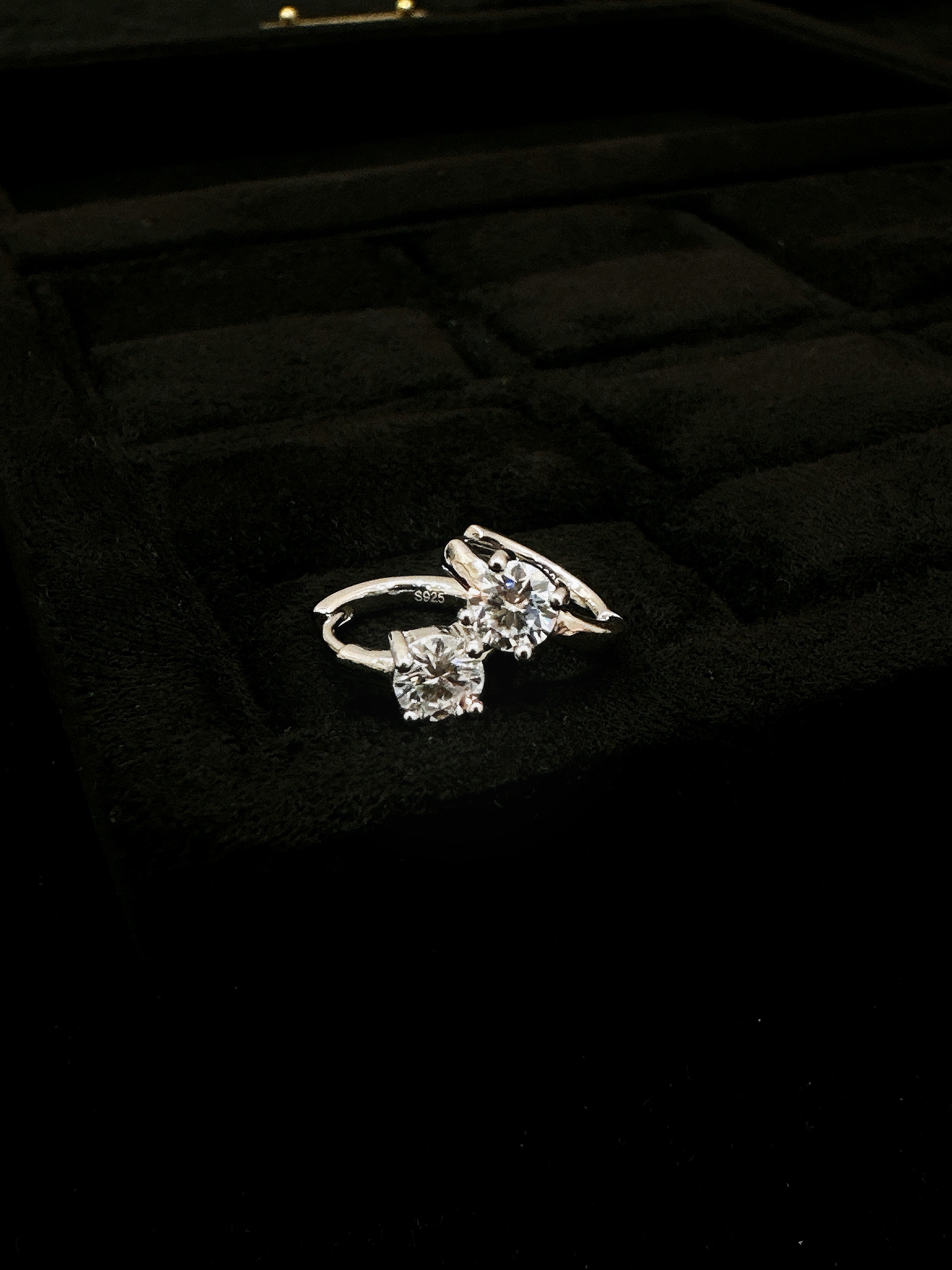 Millie moissanite earrings