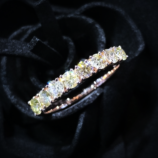 18K Rose Gold 0.81ct Diamond Ring