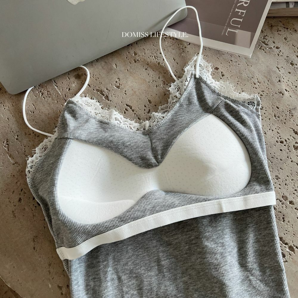 【半夏蕾絲】DOMISS背心 Bra-top吊帶背心(現貨)