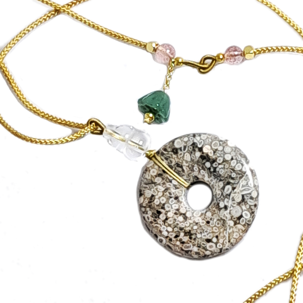 龍宮舍利{平安扣}中國結項鍊【十方】151684