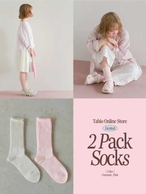 [現貨] 靴下屋 Tabio 人氣美式中短襪款 網路限定2入組