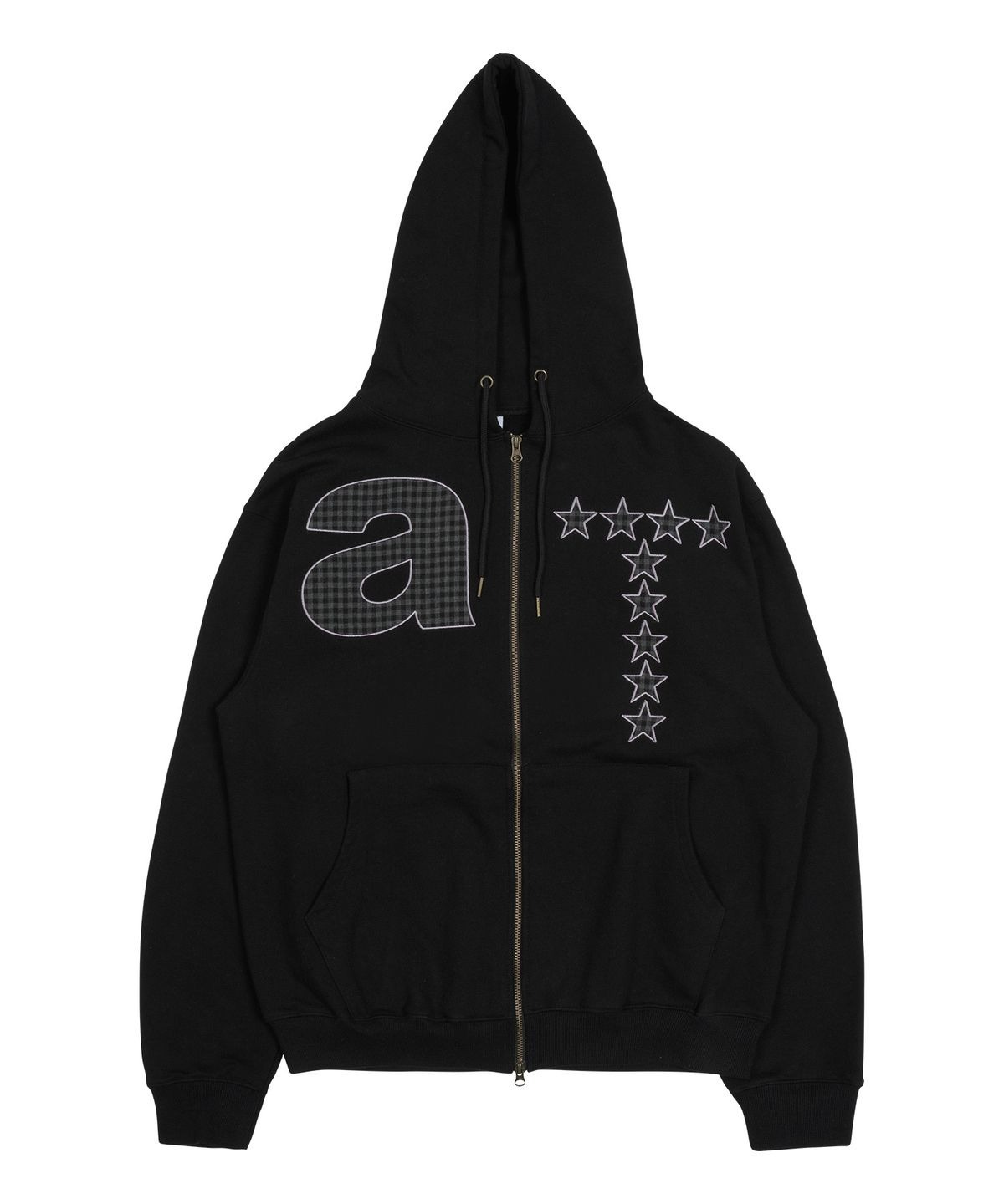 THE COLDEST MOMENT ♥ TCM soft soap hoodie /追跡付 THE COLDEST MOMENT) TCM at hooded zip-up (black)