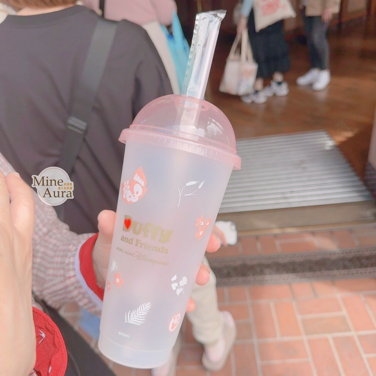 星巴克 Starbucks 樂園限定 玲娜貝兒 Lina bell 圖案 變色 吸管 水杯 -香港迪士尼樂園