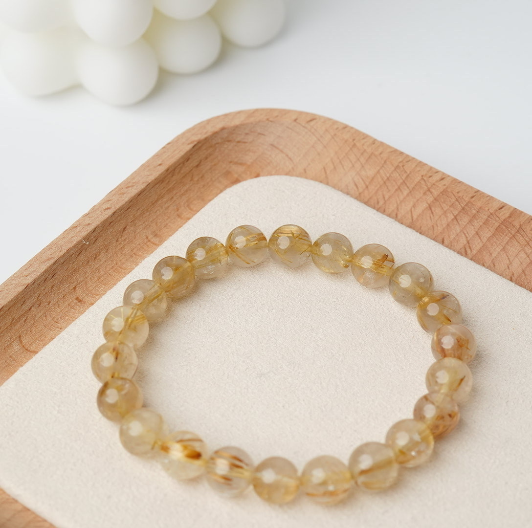 金鈦晶髮晶手串｜事業｜正財｜偏財