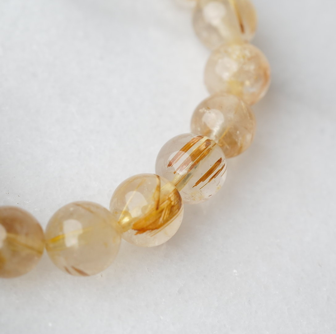 金鈦晶髮晶手串｜事業｜正財｜偏財