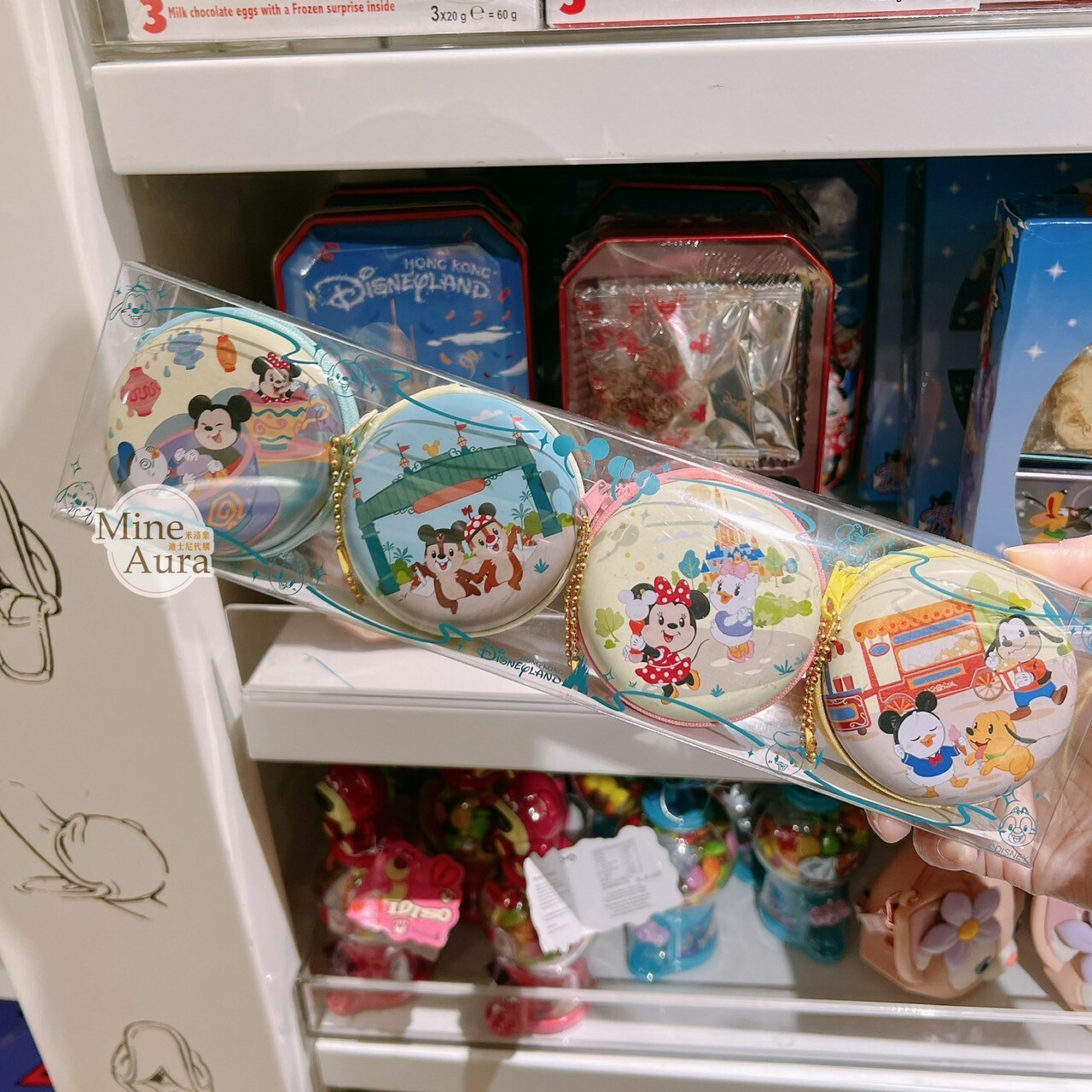 Happy Days 系列 米奇 Mickey 好友集合 拉鍊 圓型 糖果盒4入組 -香港迪士尼樂園