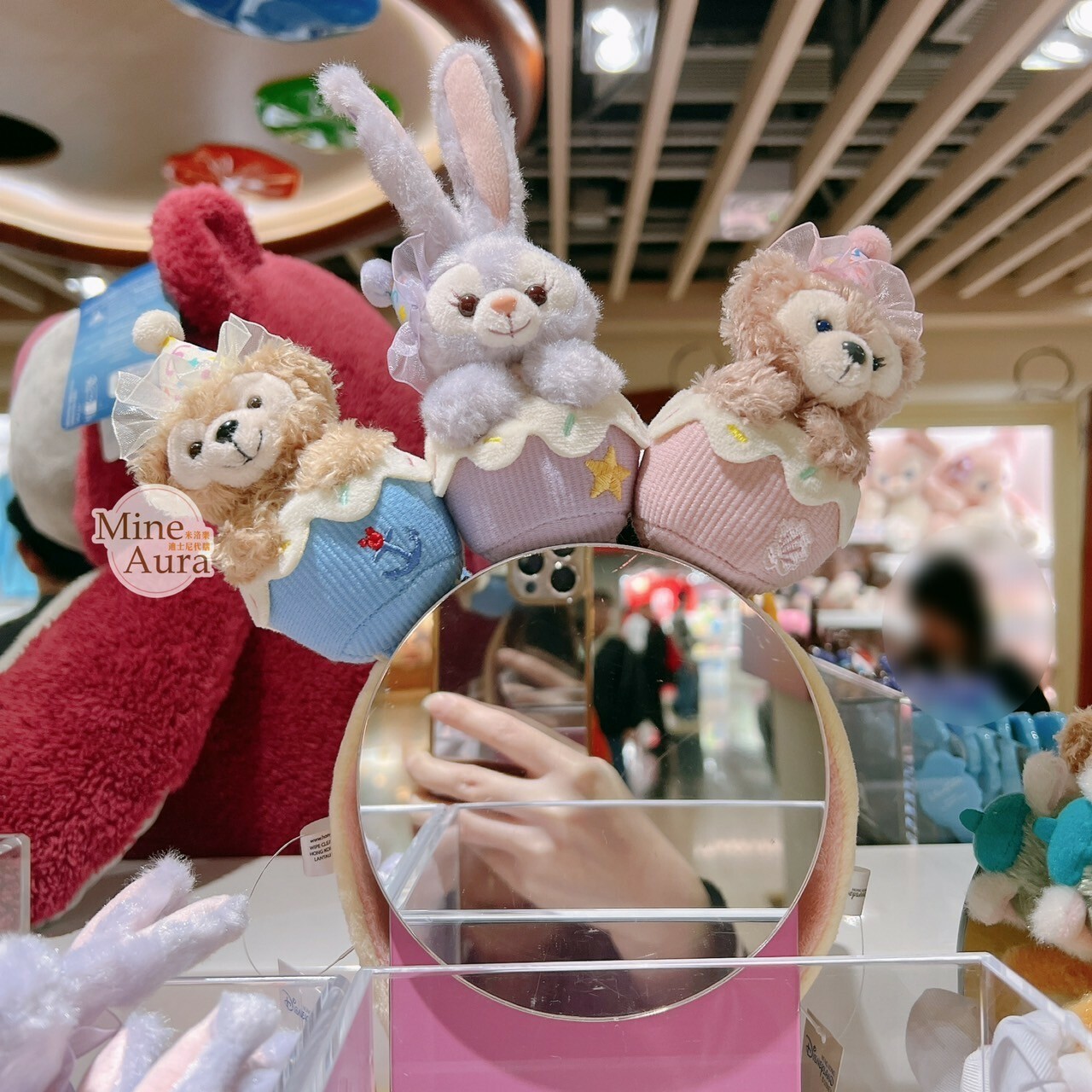 慶典氣球系列 達菲 Duffy 與好友們 絨毛 迷你公仔 娃娃 (搭配個人客製髮圈用) -香港迪士尼樂園