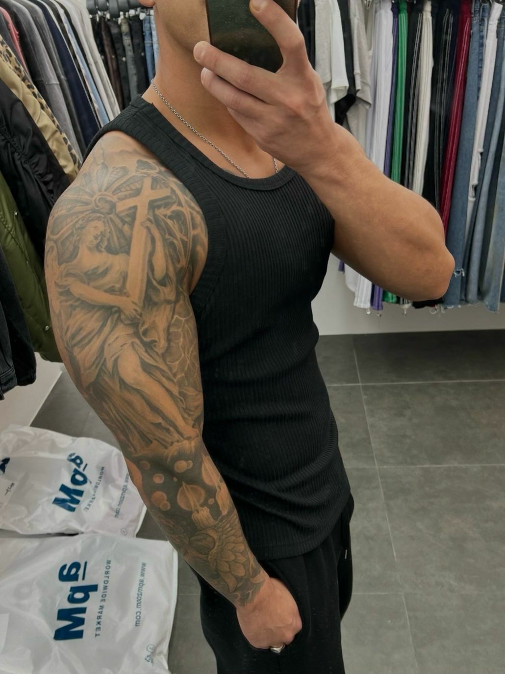 淨色暗紋背心 LIL-049V