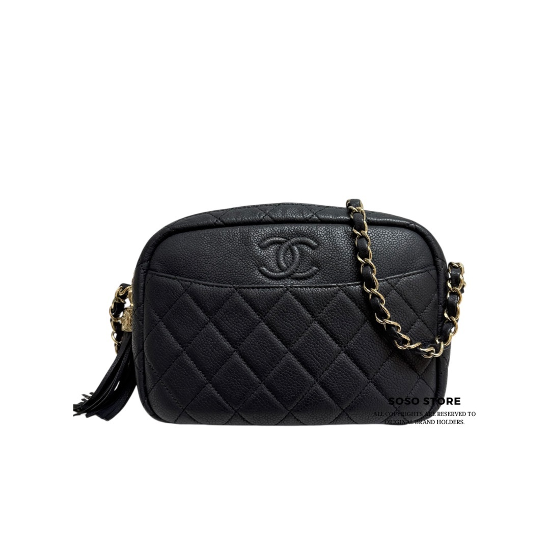 Chanel Chain Shoulder Bag - Black / Ghw