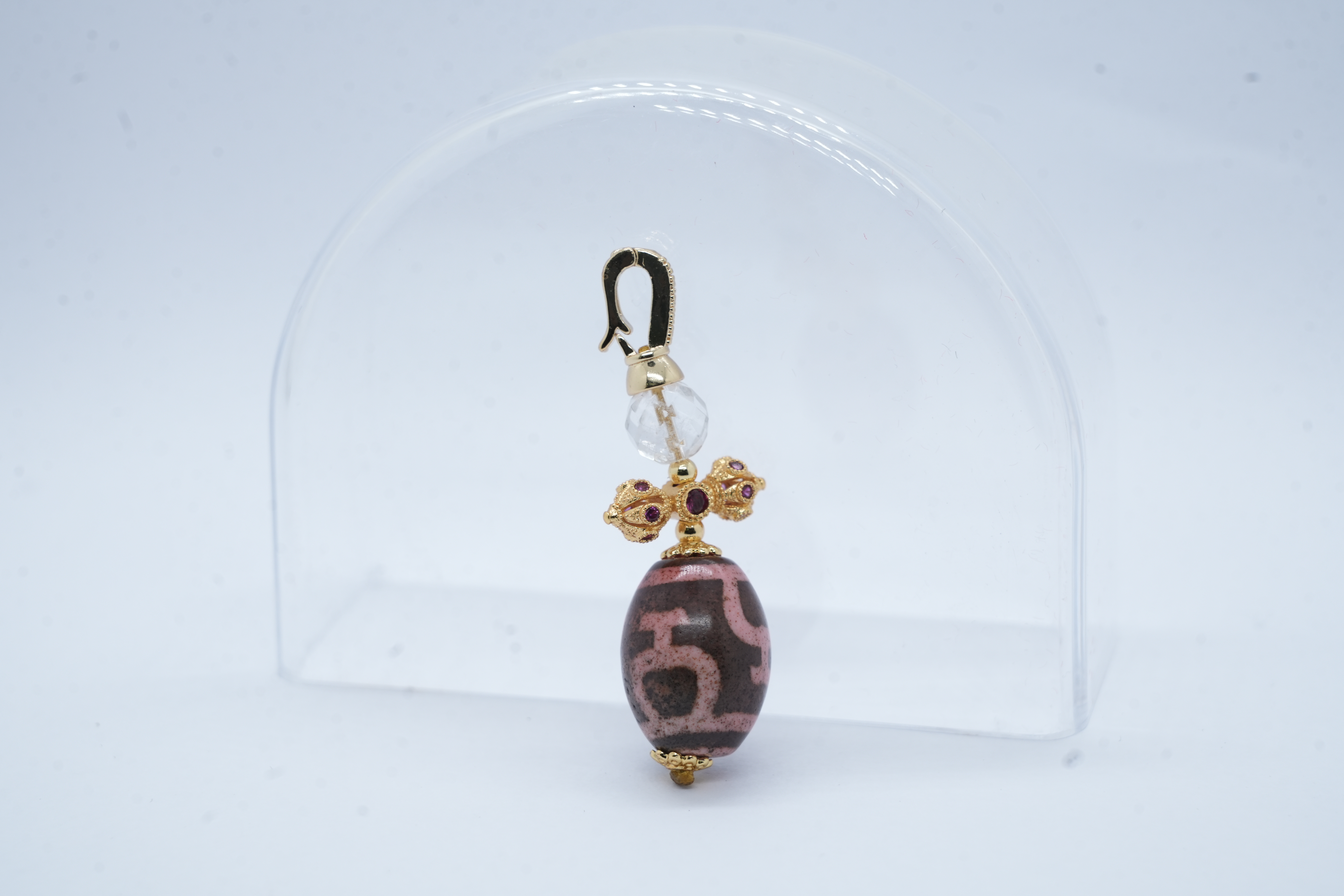 D12 - 粉雪域寶瓶天珠吊墜設計款 (套裝)