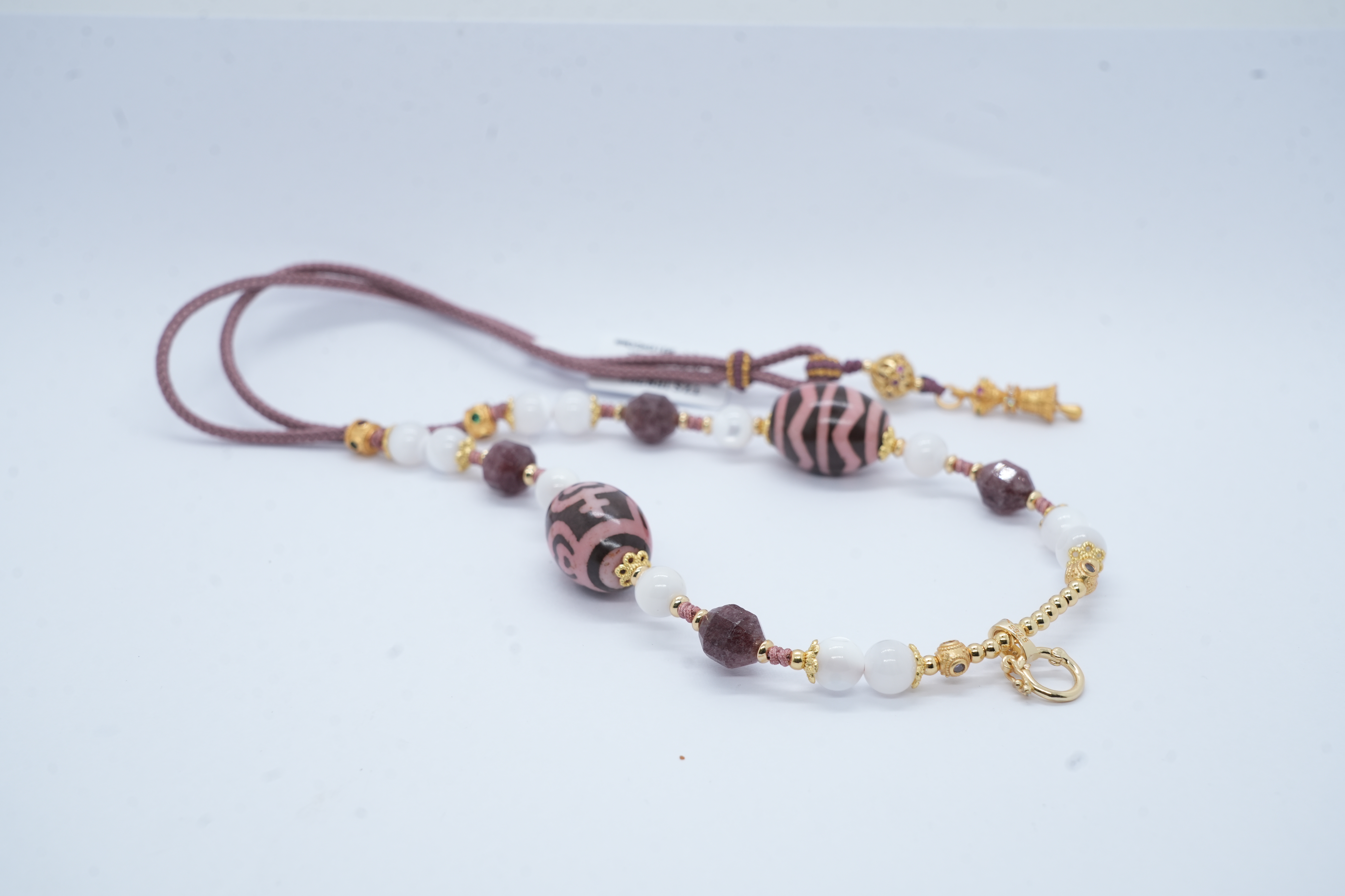 D12 - 粉雪域寶瓶天珠吊墜設計款 (套裝)