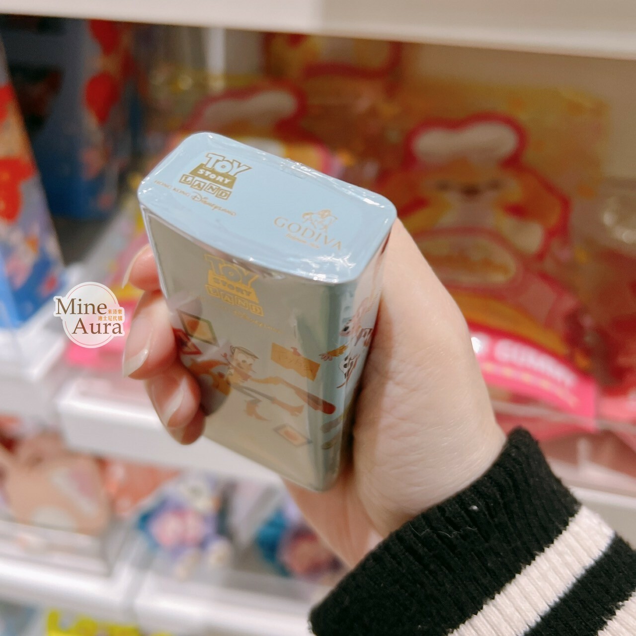 玩具總動員 Toy Story x GODIVA 聯名 巧克力球 隨身鐵盒 -香港迪士尼樂園