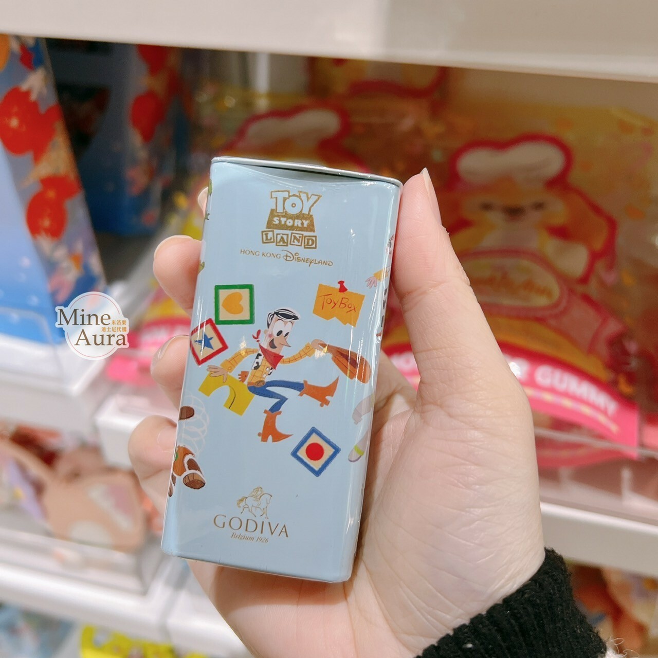 玩具總動員 Toy Story x GODIVA 聯名 巧克力球 隨身鐵盒 -香港迪士尼樂園