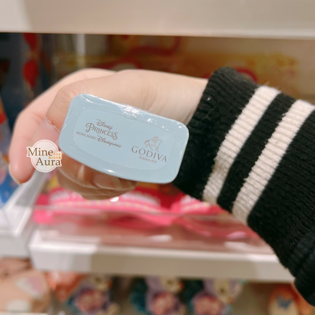 公主系列 Princess Line 公主集合 x GODIVA 聯名 巧克力球 隨身鐵盒 -香港迪士尼樂園