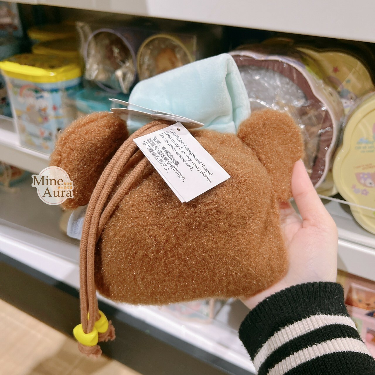 Dreamy afternoon 系列 米奇 Mickey 大頭造型糖果 束口 收納袋 -香港迪士尼樂園