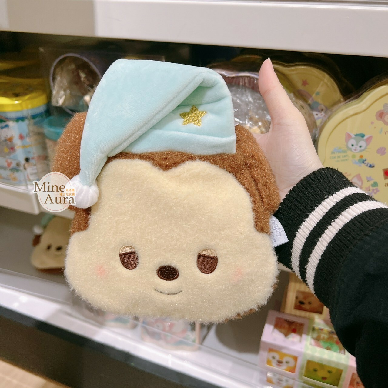 Dreamy afternoon 系列 米奇 Mickey 大頭造型糖果 束口 收納袋 -香港迪士尼樂園