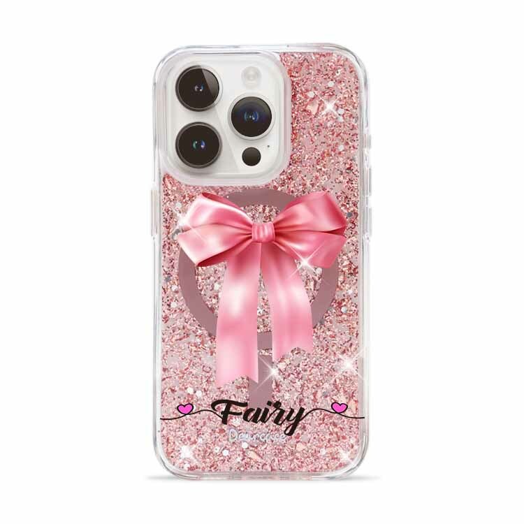 【特惠款】粉色蝴蝶結 iPhone 15 Pro Max (MagSafe) 玫瑰金貝拉殼