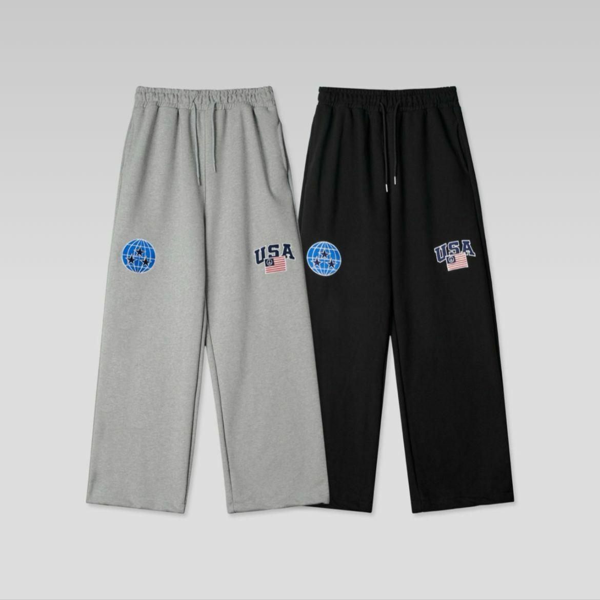 綉章鬆身運動褲 WELL DONE-121P