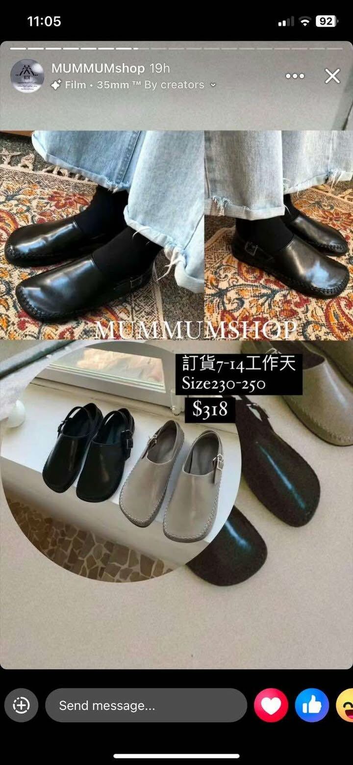 ac517/圓頭包包鞋/39SIZE預大一個SIZE