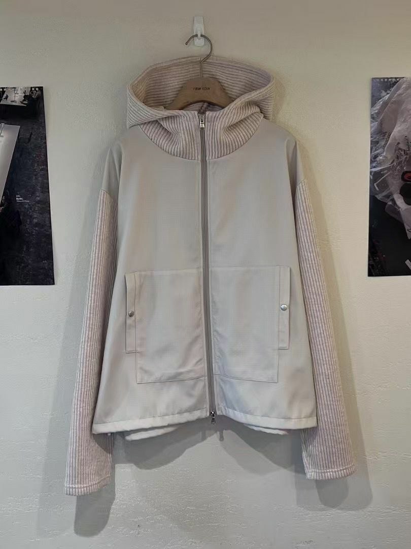 拼布連帽拉鍊外套 GARMENTS-022JK