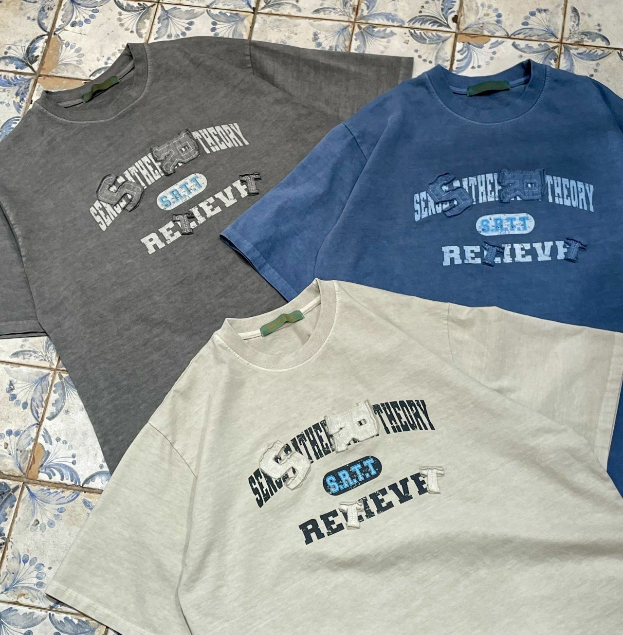 洗水英文字短袖Tee HIGH FIVE-133T