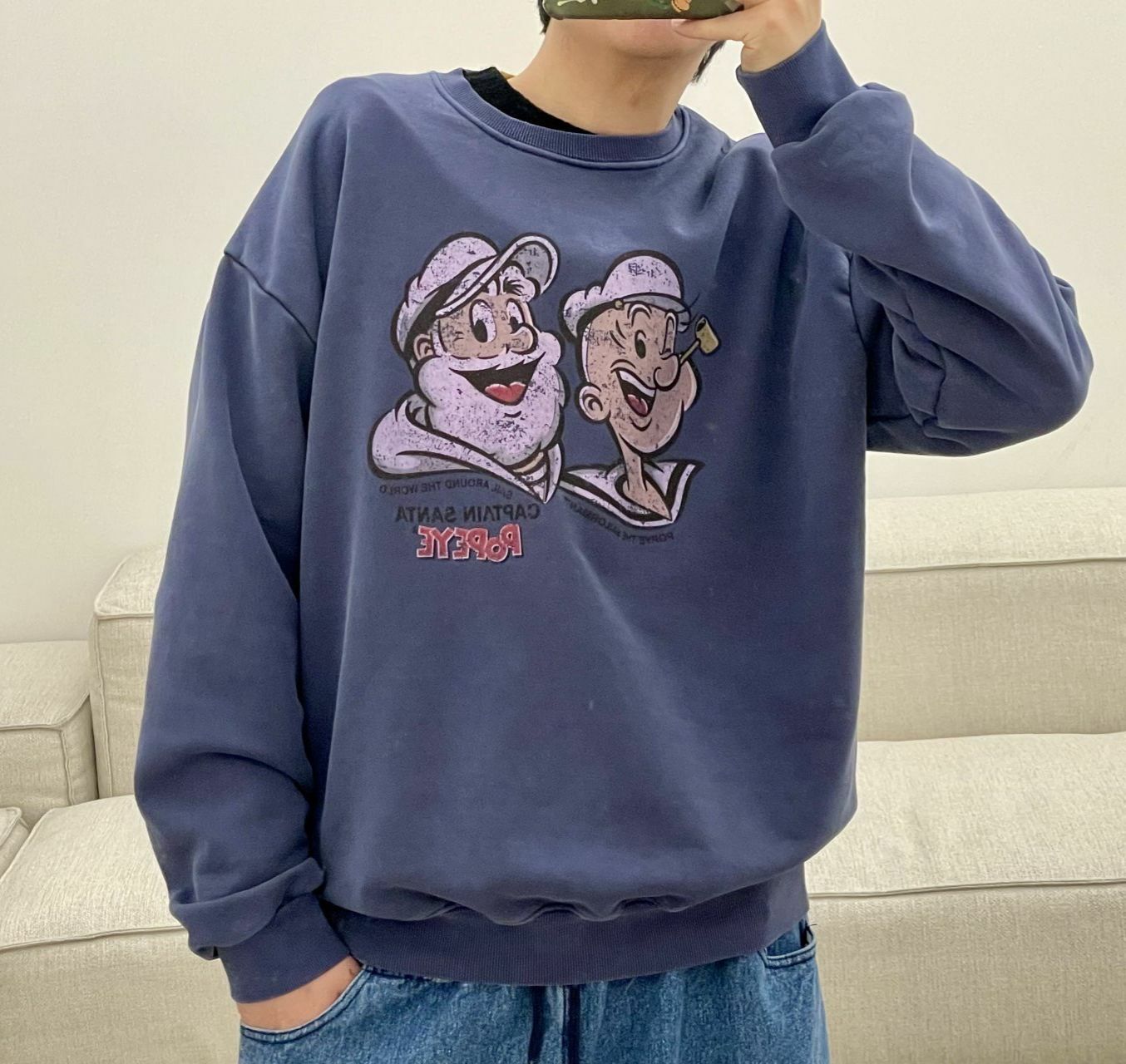 卡通圖案英文字衛衣 HIGH FIVE-139T