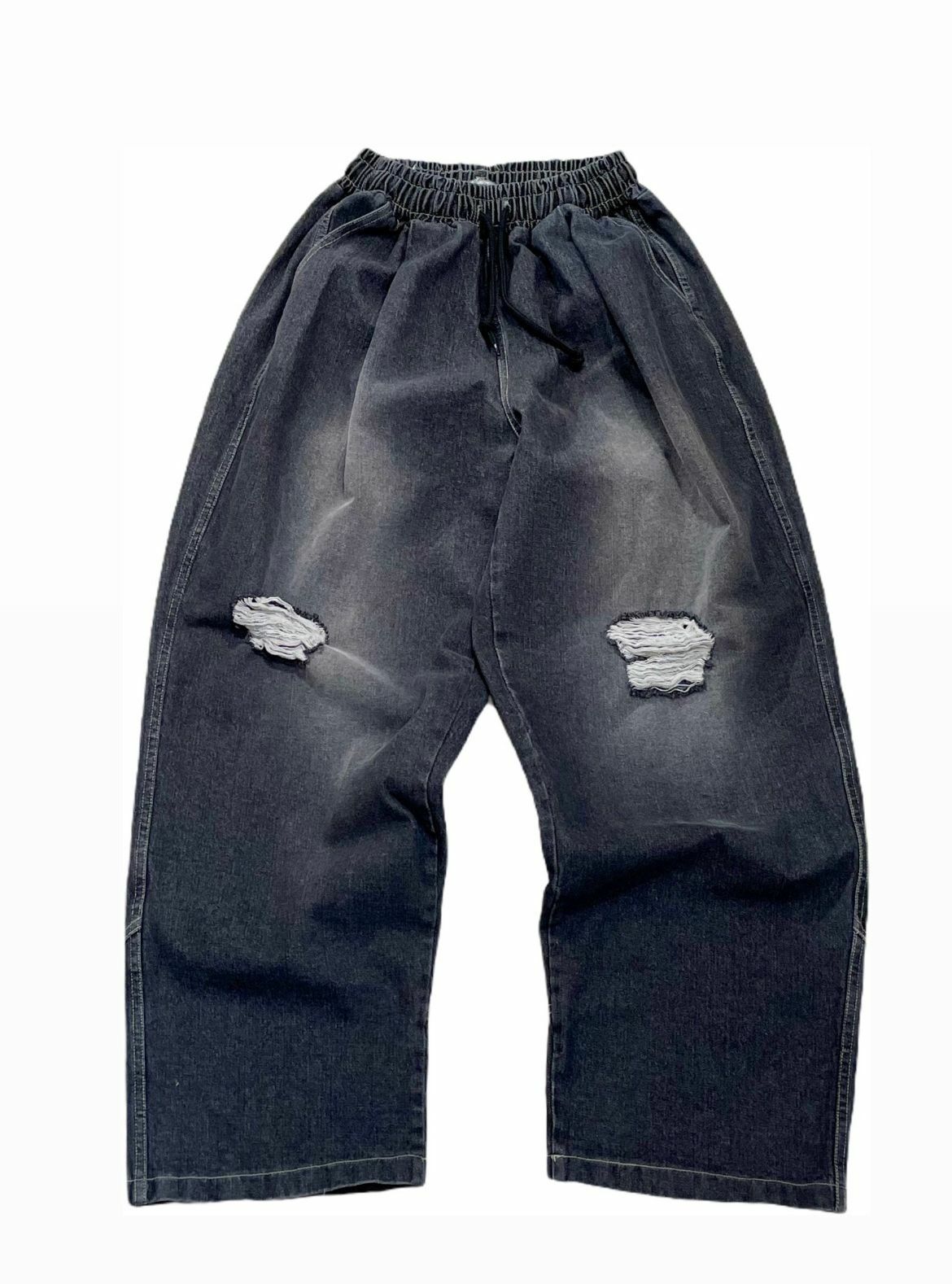 洗水破洞鬆身牛仔褲 HIGH FIVE-141P