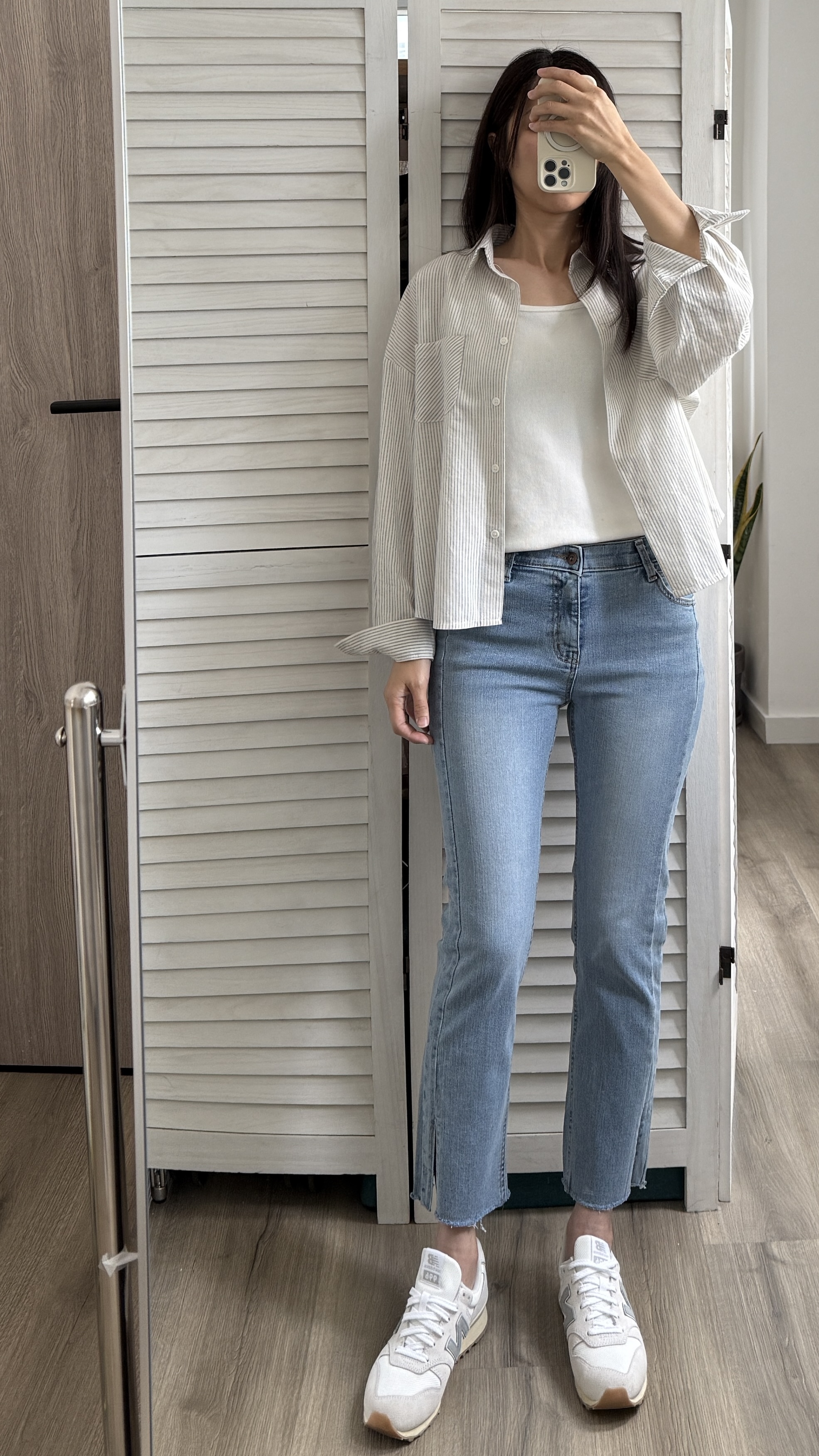 現貨 JS1117 小開叉直腳彈性牛仔褲