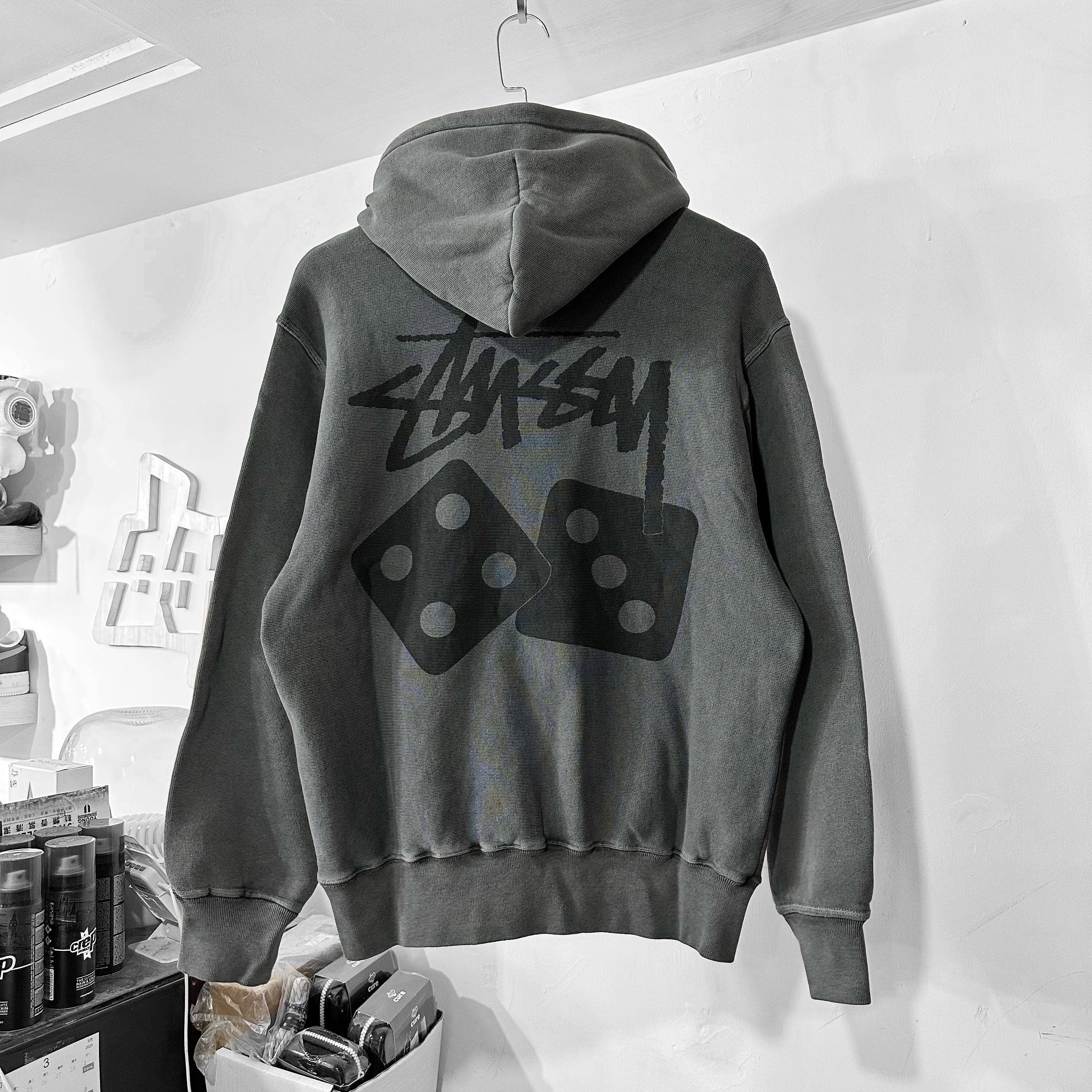 STÜSSY Dice Pig. Dyed Hoodie (Black 洗水黑)