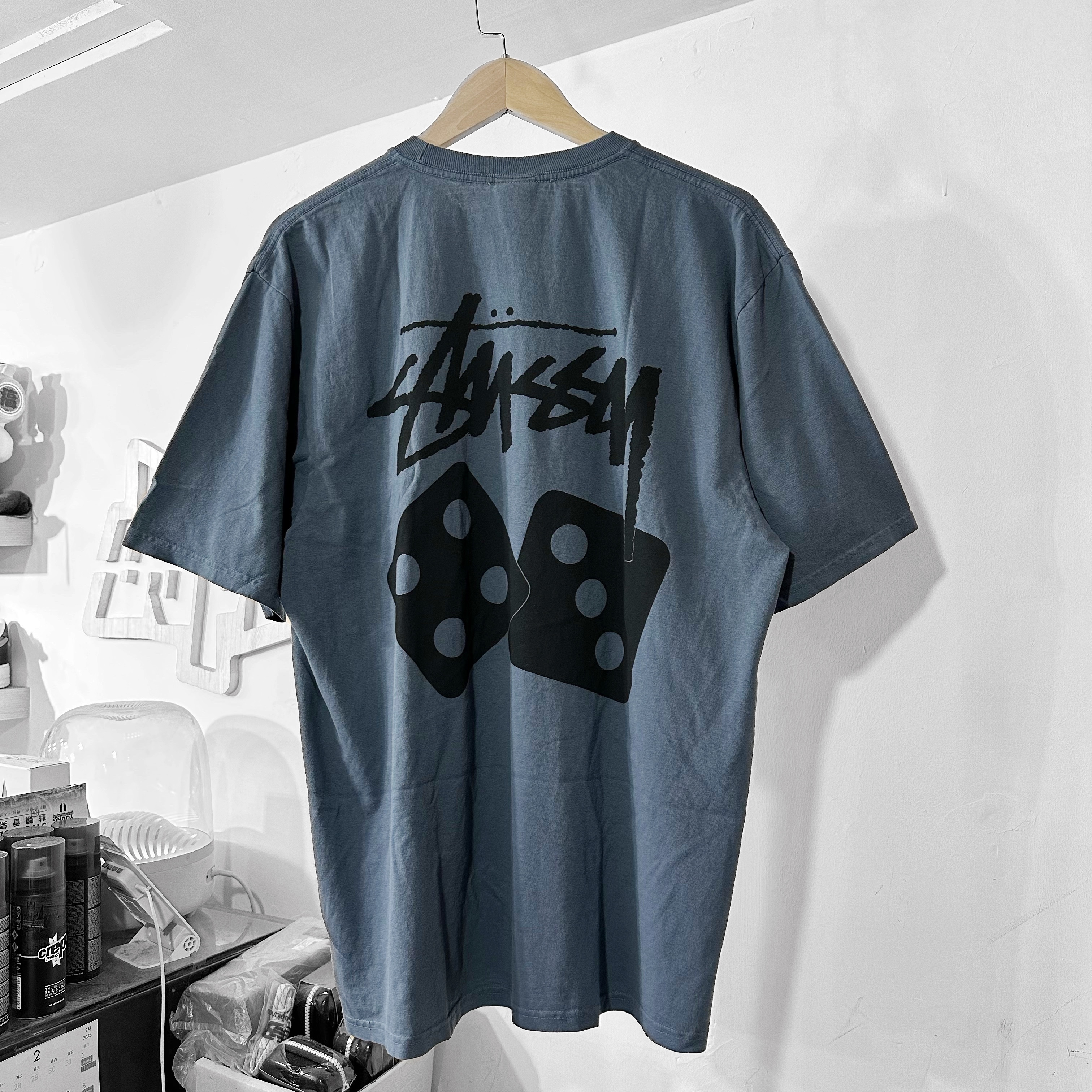 STÜSSY SS25 Dice Pig. Dyed T-Shirt Navy