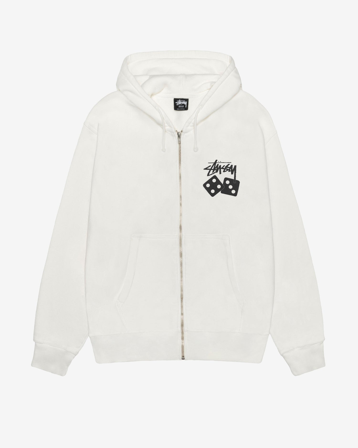 STÜSSY Dice Pig. Dyed Zip Up Hoodie (Natural奶白) 拉鏈外套
