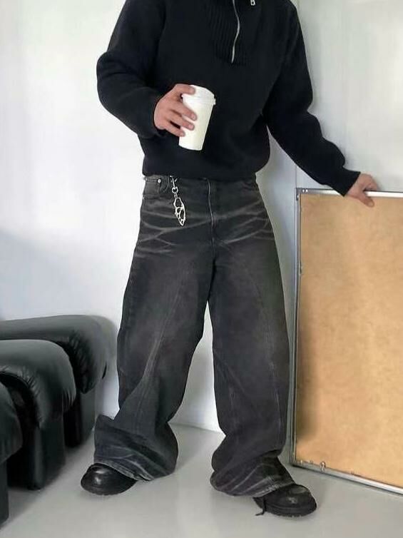 洗水喇叭牛仔褲 TAC-0121J