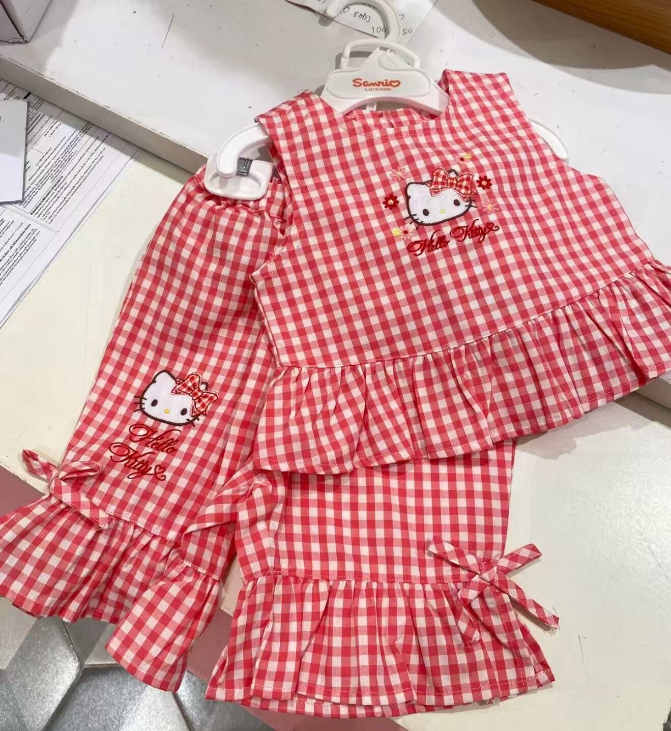 日單 kt格仔背心套裝