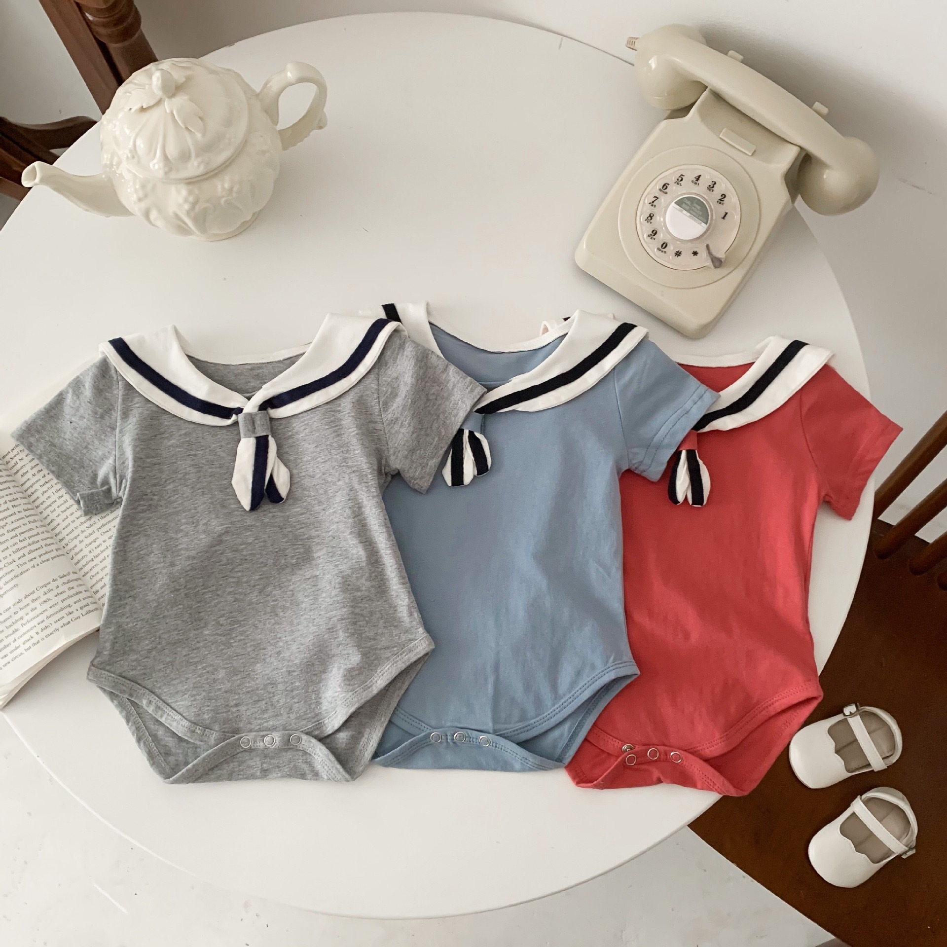 可愛海軍風包屁衣