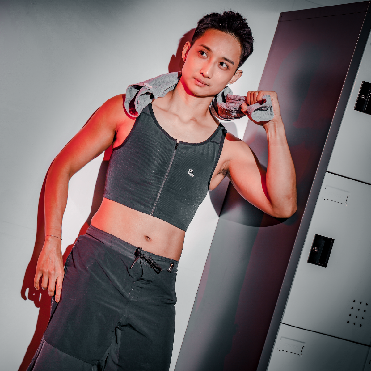 FREE+ - 拉鍊短版束胸【E021】