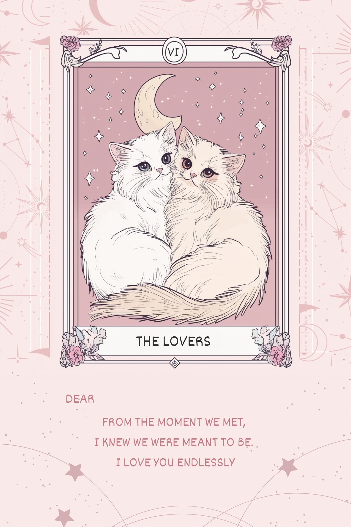 貓咪塔羅告白卡（請於結帳頁加購）
