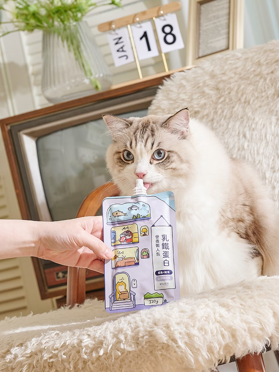 【貓有話說】乳鐵蛋白主食餐包 營養懶人包｜鱈魚＋鮭魚 (護眼)