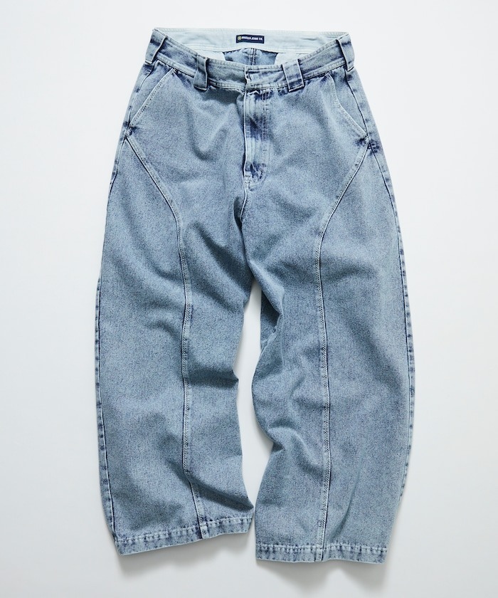 『代購商品』2025SS NAUTICA Faded Gizastitch T/C Curve Pants 寬版 曲線 褲 1043422400002