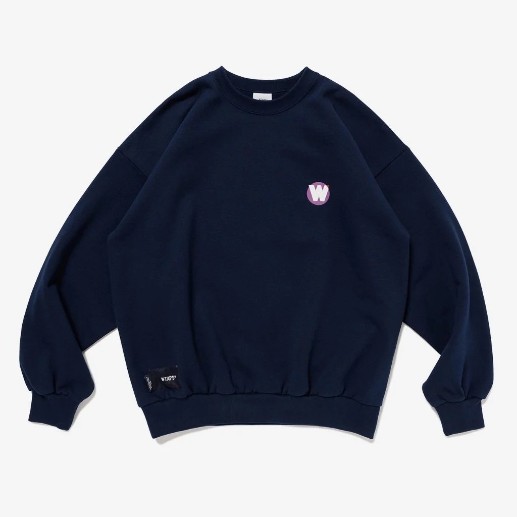 2024AW WTAPS TNNL SWEATER COTTON 目錄隱藏款 背後 圓圈 W 衛衣 大學T 現貨 242ATDT-CPM01S