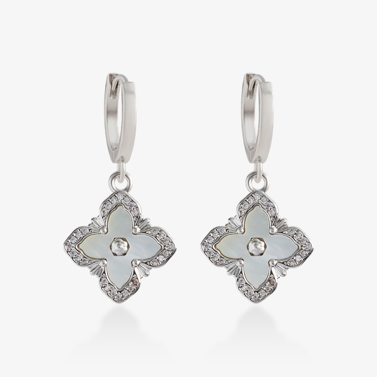 十字花朵．吊飾耳環