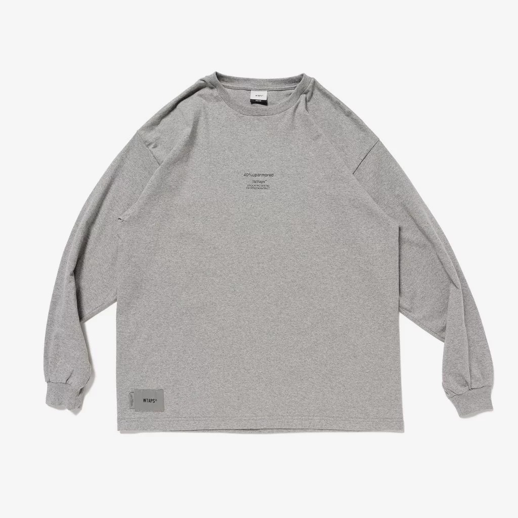 2024AW WTAPS 40PCT UPARMORED LS COTTON 目錄隱藏款正面字體長T 現